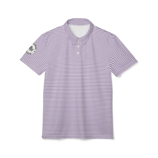 classic stripe polo - grape